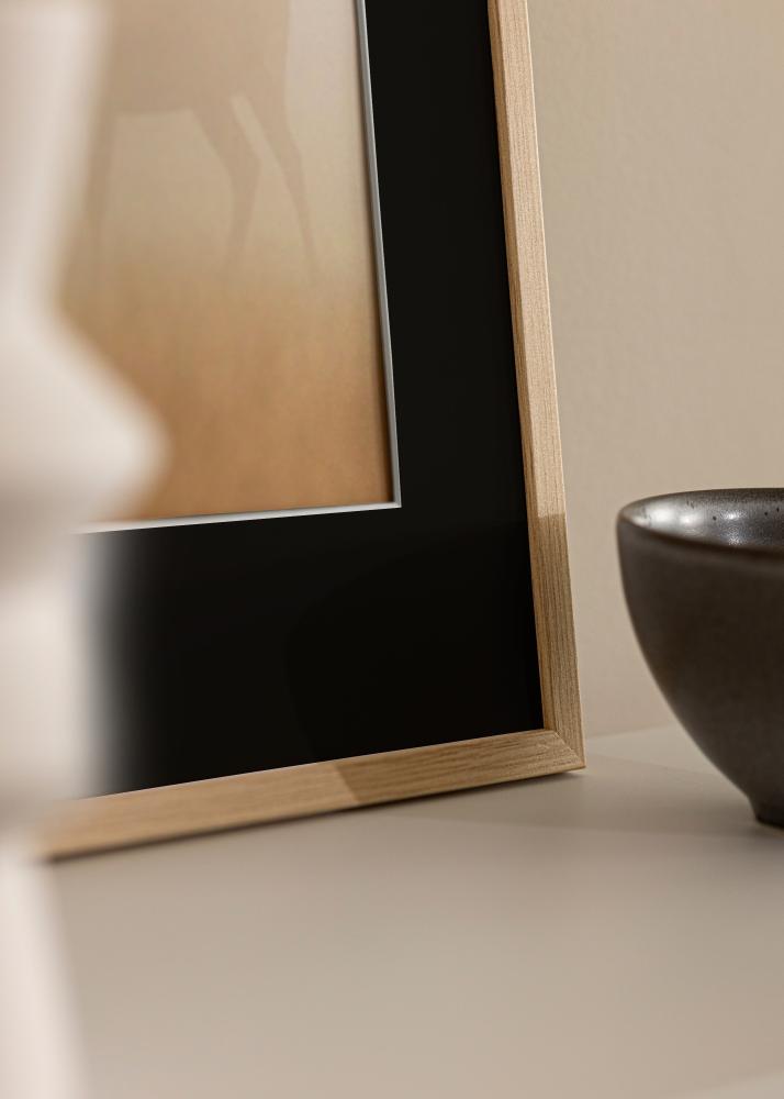 Ramă Galant Stejar 30x40 cm - Paspartu Negru 18x27 cm