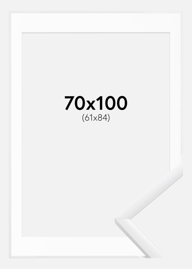 Ramă New Lifestyle Alb 70x100 cm - Paspartu Alb 62x85 cm