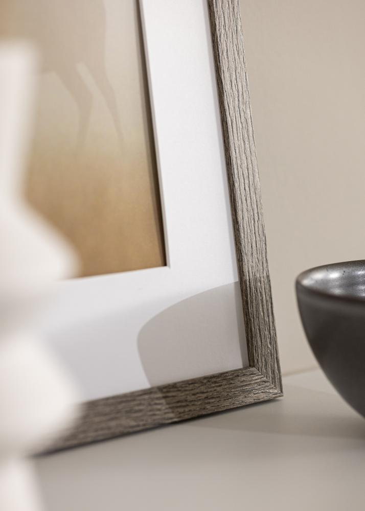 Ramă Stilată Sticlă acrilică Dark Grey Oak 70x100 cm