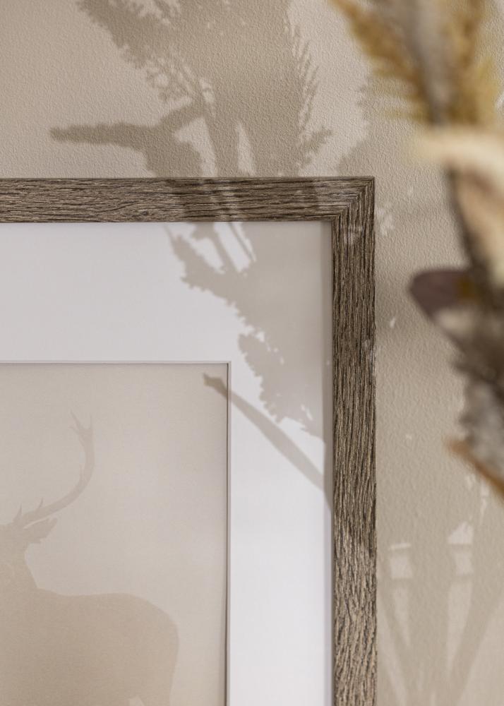 Ramă Stilată Sticlă acrilică Dark Grey Oak 70x100 cm