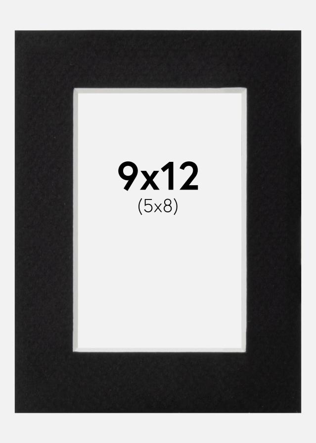 Paspartu Negru Standard Margine albă 9x12 cm (5x8)