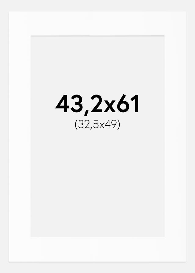 Paspartu Alb Standard (Miez Alb) 43,2x61 cm (32,5x49)