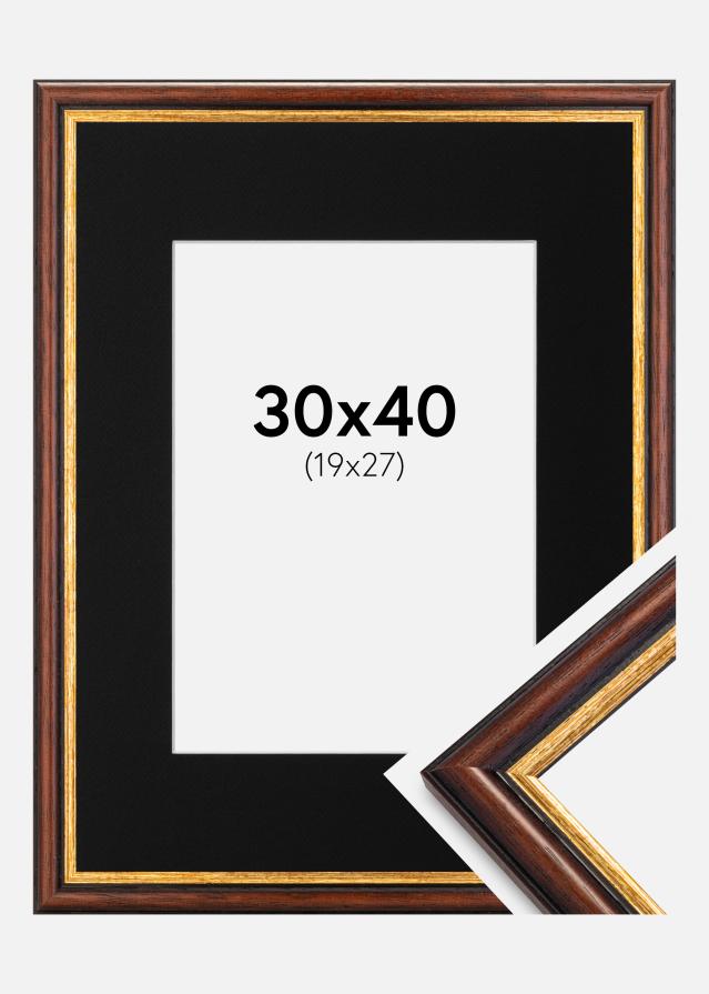 Ramă Siljan Maro 30x40 cm - Paspartu Negru 20x28 cm