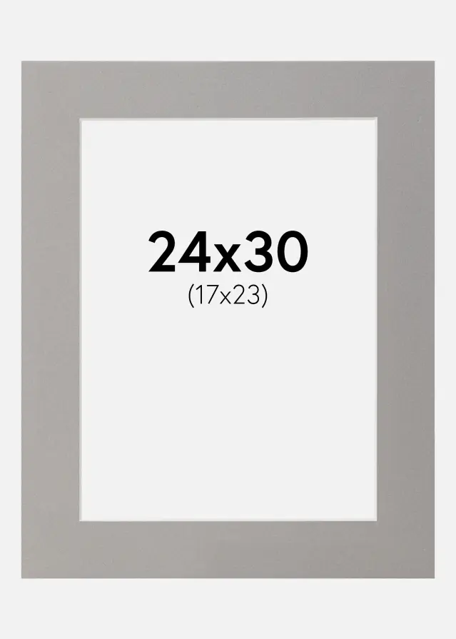 Paspartu Gri-bej 24x30 cm (17x23)