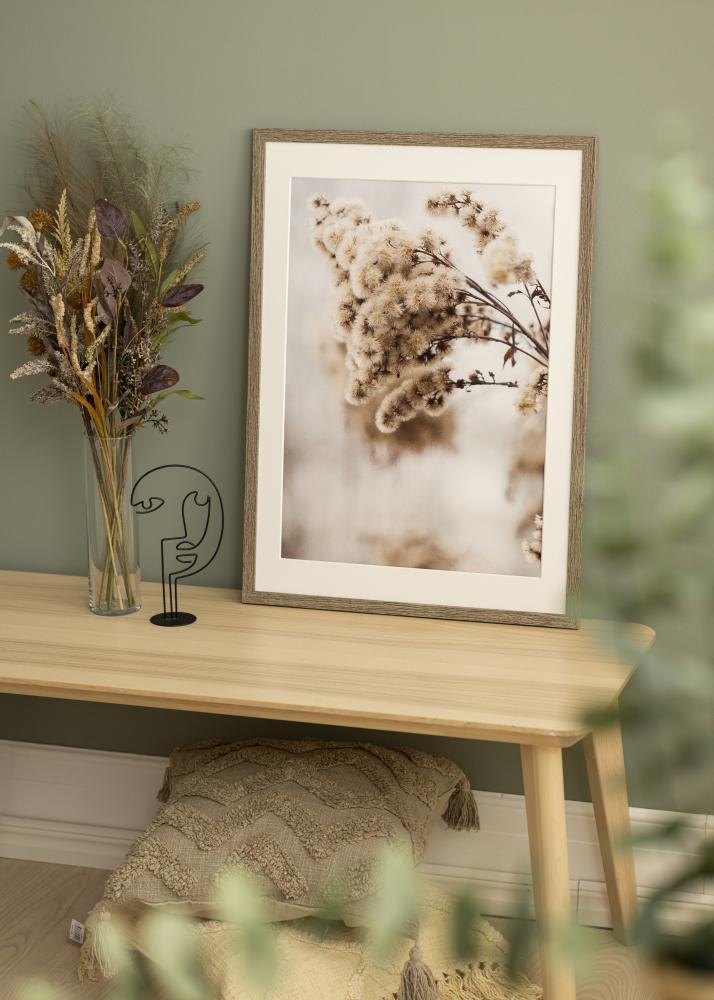 Ramă Stilată Sticlă acrilică Dark Grey Oak 70x100 cm