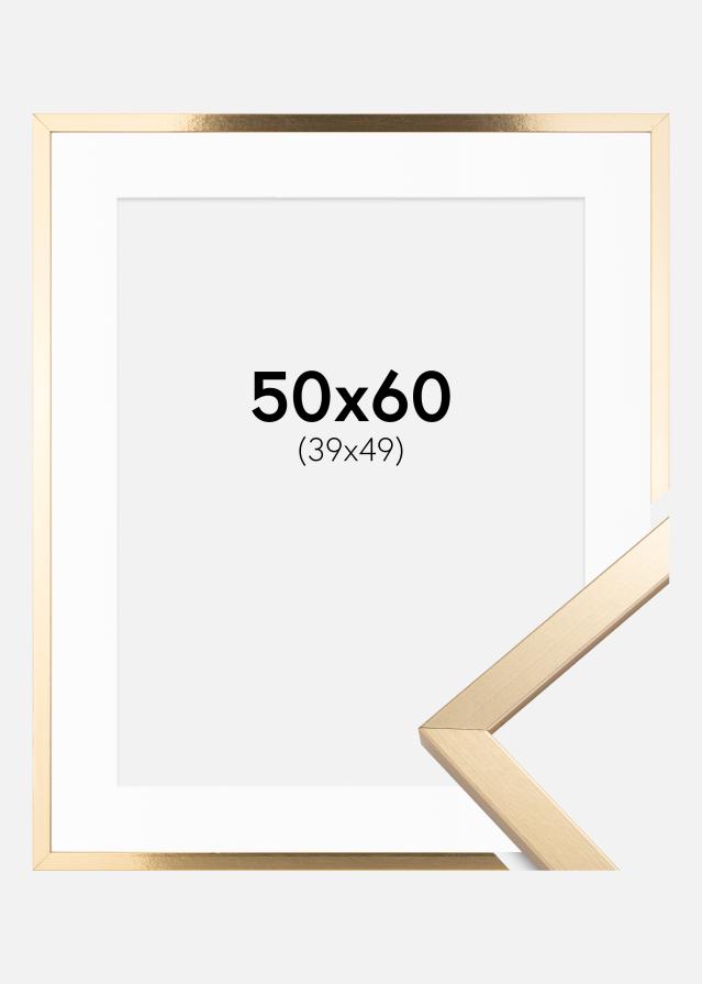 Ramă Trendy Auriu 50x60 cm - Paspartu Alb 40x50 cm