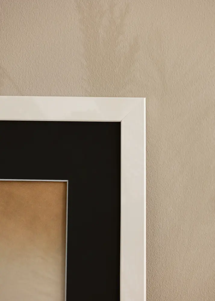 Ramă Trendline Alb 55x70 cm - Paspartu Negru 43,2x61 cm (A2+)