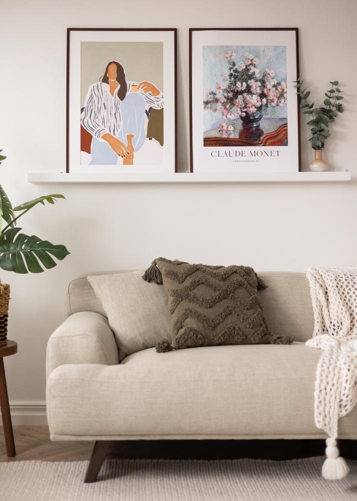 KAILA Poliţă pentru Tablouri Alb 150 cm