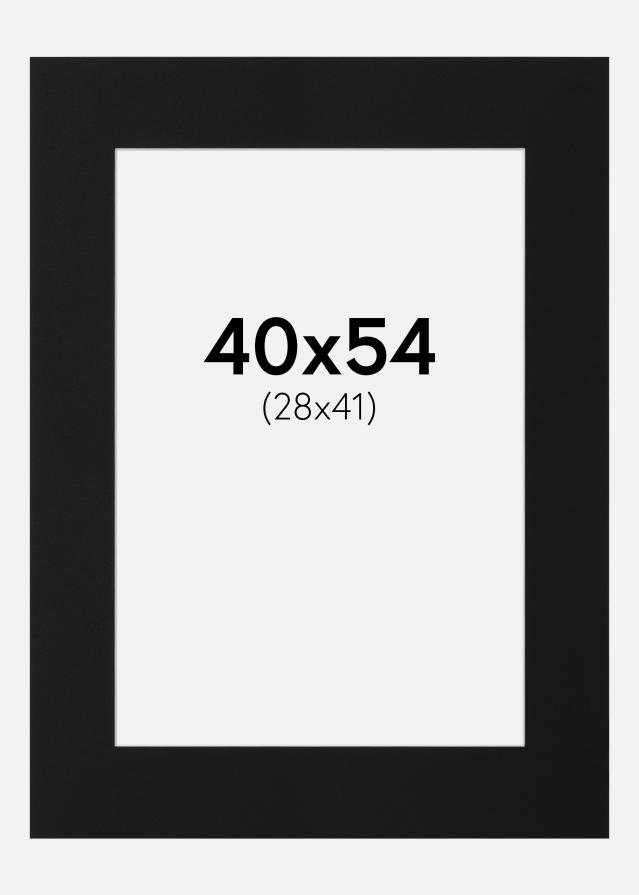 Paspartu Negru Standard (Miez Alb) 40x54 cm (28x41)