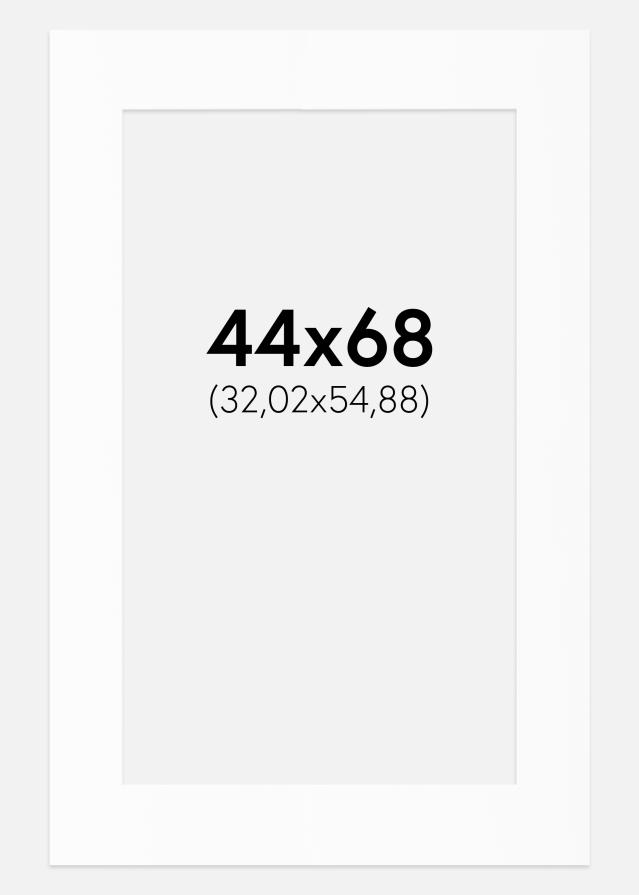 Paspartu Alb Standard (Miez Alb) 44x68 cm (32,02x54,88)