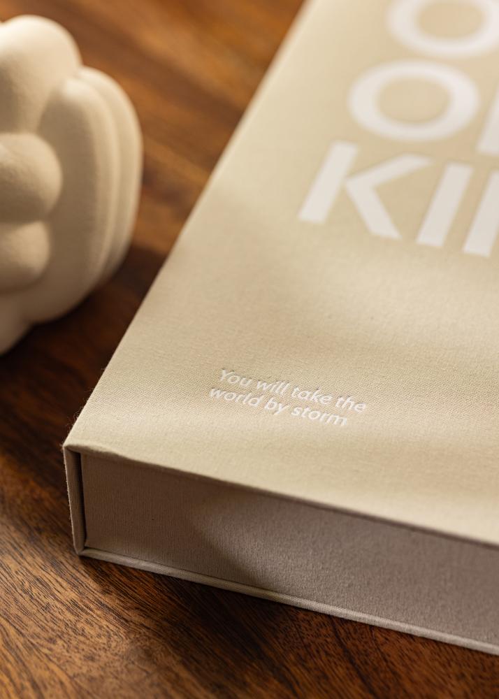 KAILA ONE OF A KIND Grey - Coffee Table Photo Album (60 Negre Pagini)