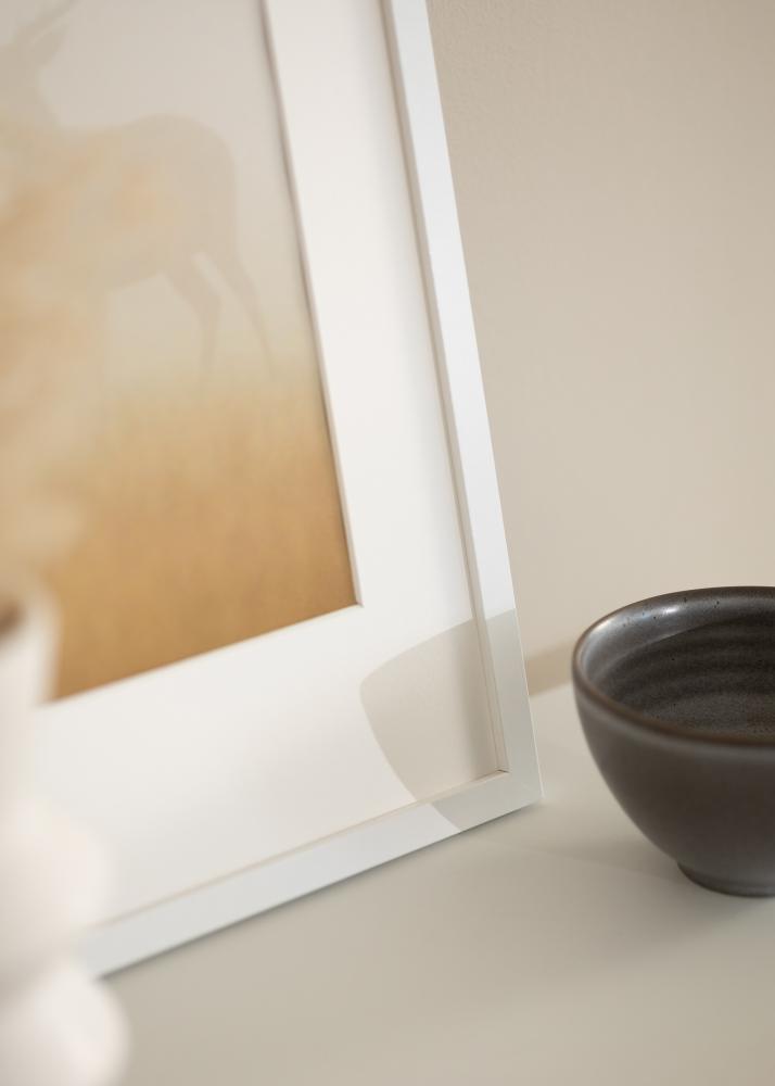 Ramă Modern Sticlă acrilică Alb 50x60 cm