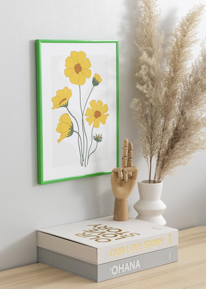 Ramă New Lifestyle Grass Green 30x40 cm - Paspartu Negru 18x27 cm