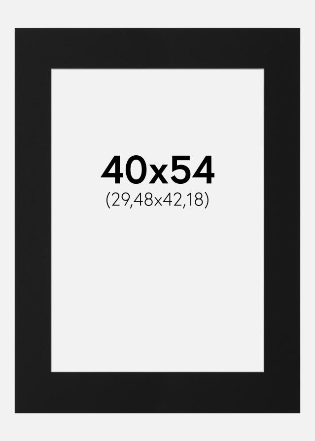 Paspartu Negru Standard (Miez Alb) 40x54 cm (29,48x42,18)