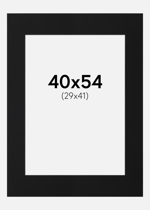 Paspartu Negru Standard (Miez Alb) 40x54 cm (29x41)