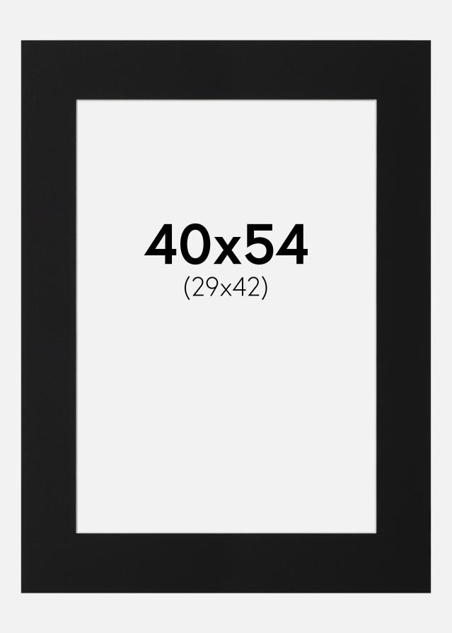 Paspartu Negru Standard (Miez Alb) 40x54 cm (29x42)