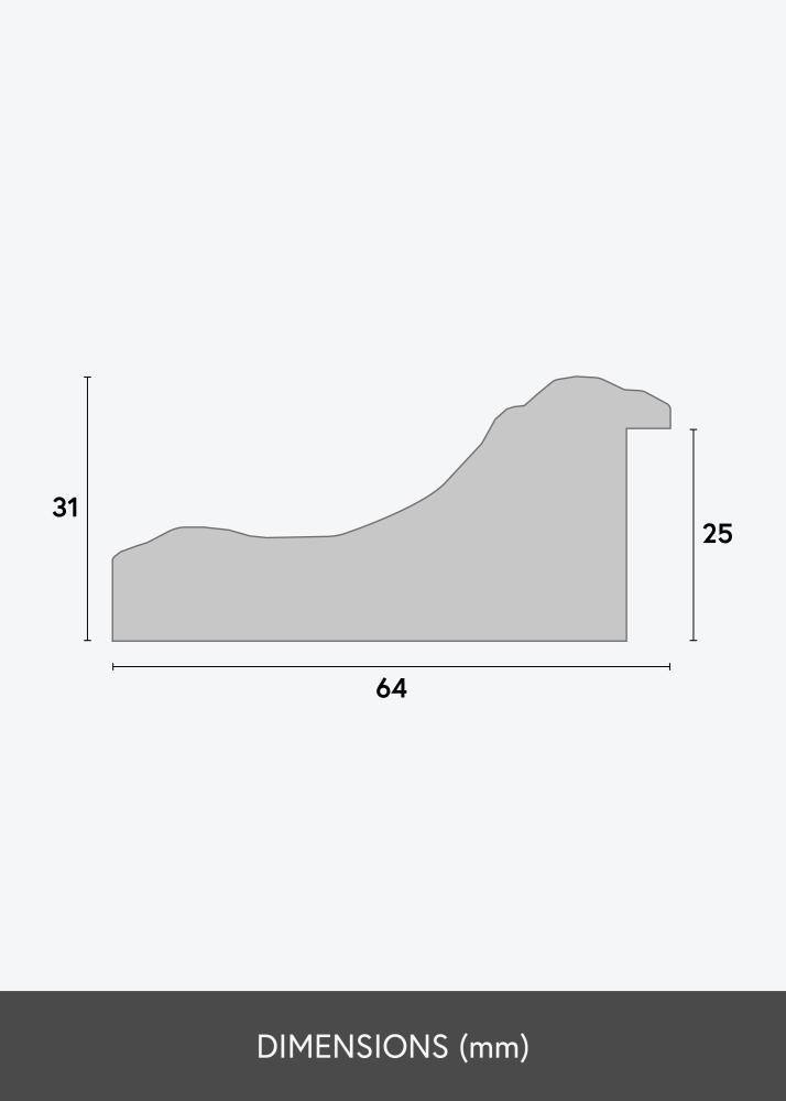 Oglindă Hampshire Auriu - Măsurături proprii