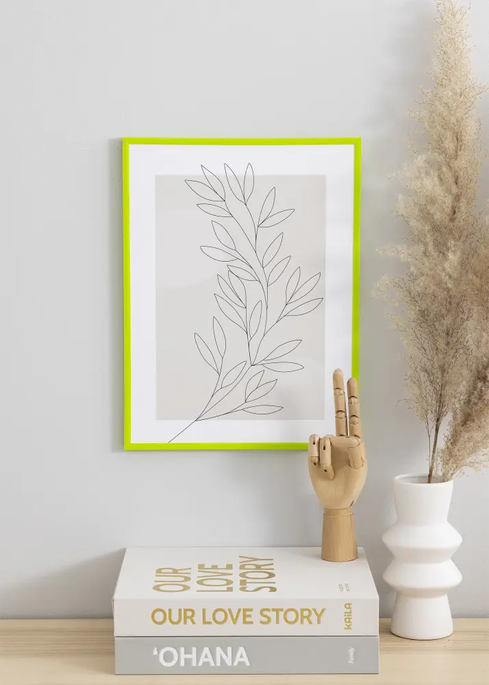 Ramă New Lifestyle May Green 50x70 cm - Paspartu Negru 16x24 inches