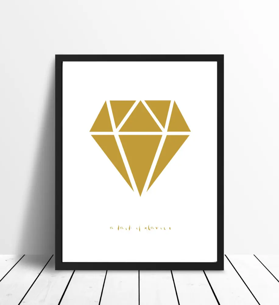 Diamant - Auriu Poster