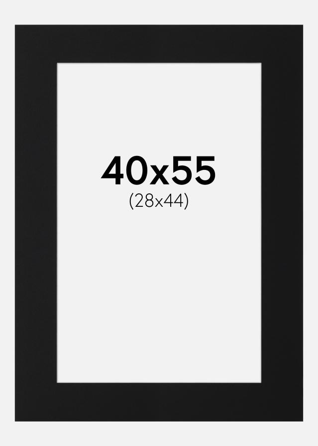 Paspartu Negru Standard (Miez Alb) 40x55 cm (28x44)