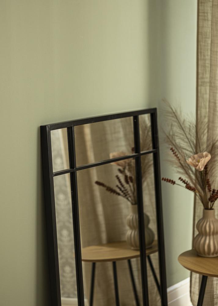 Oglindă Window Negru 70x100 cm