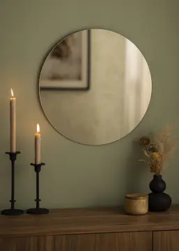 KAILA Rotund Oglindă Dark Bronze 50 cm Ø