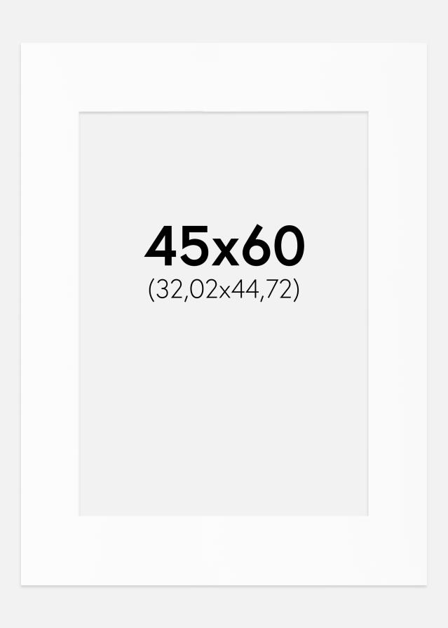 Paspartu Alb Standard (Miez Alb) 45x60 cm (32,02x44,72)