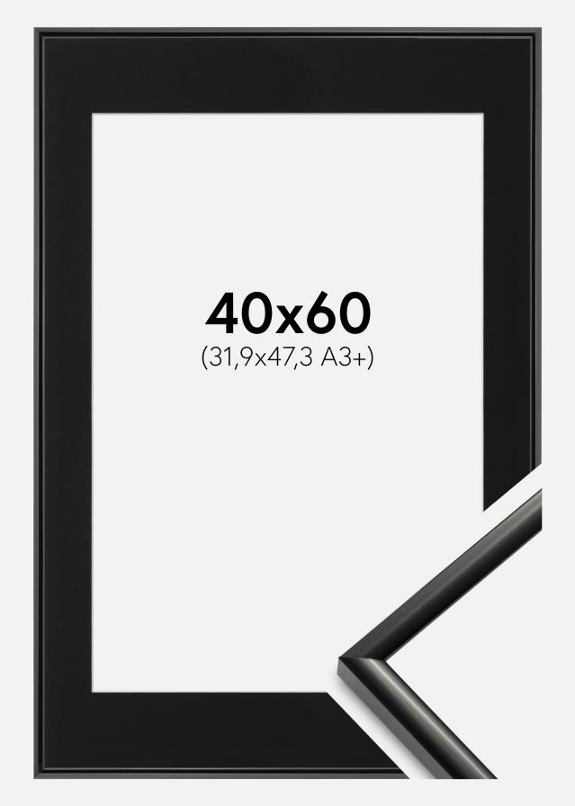 Ramă New Lifestyle Negru 40x60 cm - Paspartu Negru 32,9x48,3 cm (A3+)
