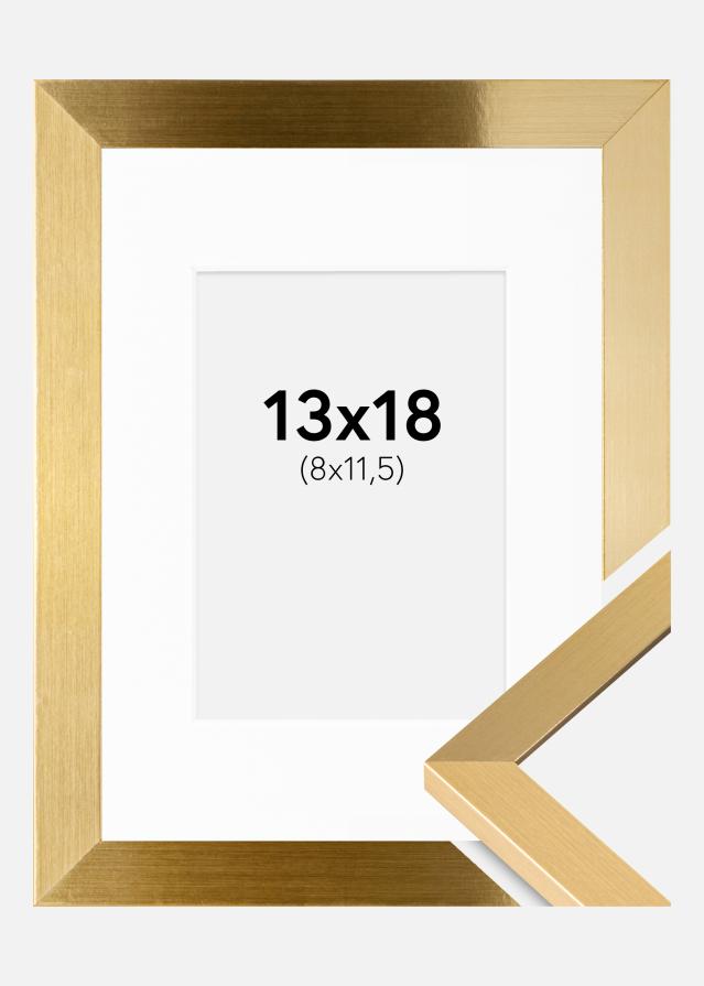 Ramă Selection Auriu 13x18 cm - Paspartu Alb 9x12 cm