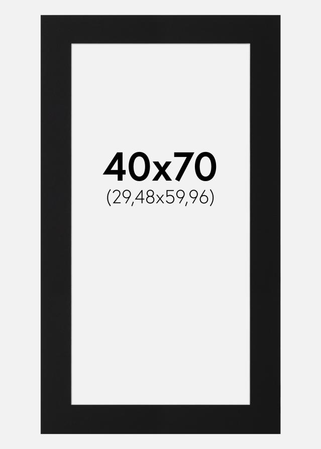 Paspartu Negru Standard (Miez Alb) 40x70 cm (29,48x59,96)