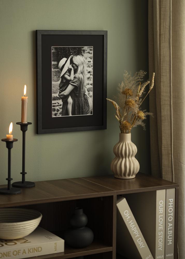 Paspartu Negru Standard Margine albă 60x80 cm (49x69)