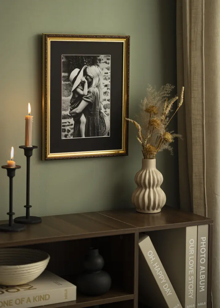 Paspartu Negru Standard (Miez Alb) 65x90 cm (54x79)