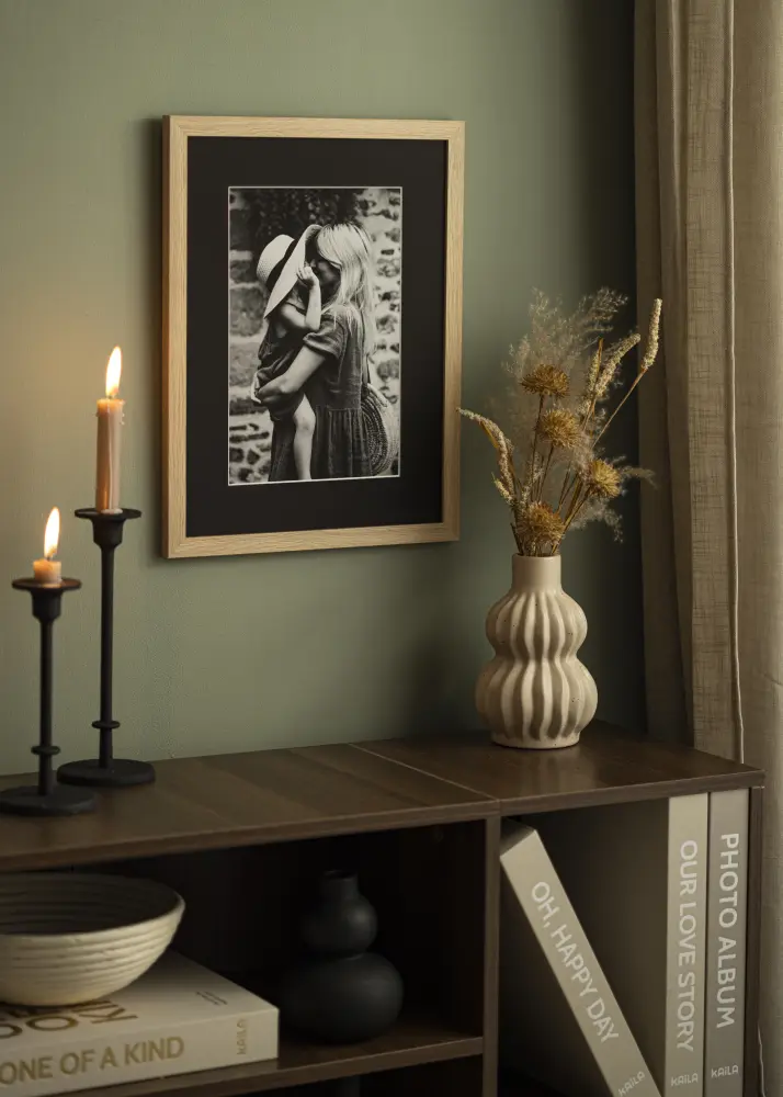 Paspartu Negru Standard (Miez Alb) 65x90 cm (54x79)