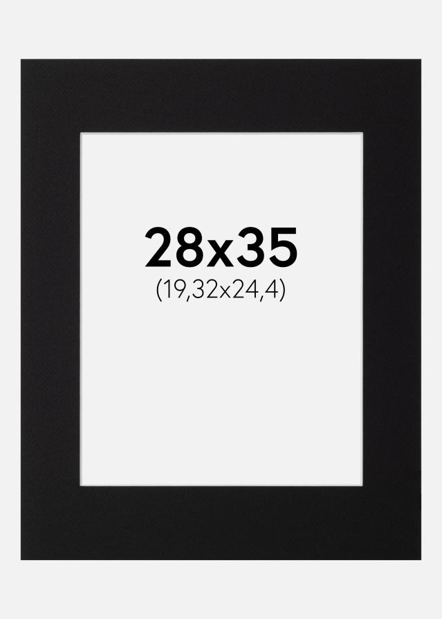 Paspartu Canson Negru Margine albă 28x35 cm (19,32x24,4)