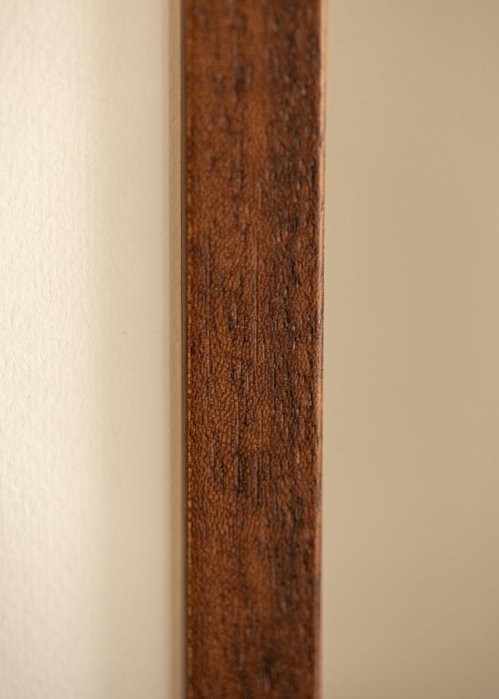 Ramă Hermes Teak 60x90 cm - Paspartuuri Alb 50x75 cm