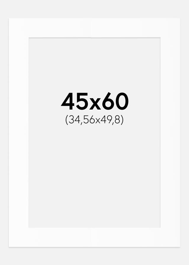 Paspartu Alb Standard (Miez Alb) 45x60 cm (34,56x49,8)