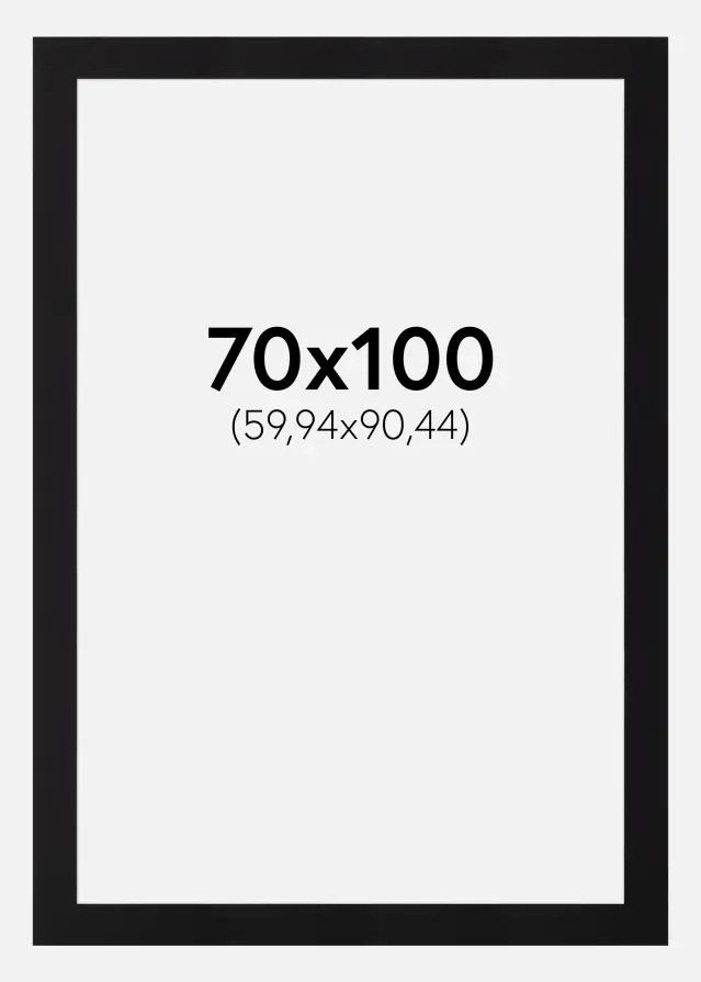 Paspartu Canson Negru Margine albă 70x100 cm (59,94x90,44)