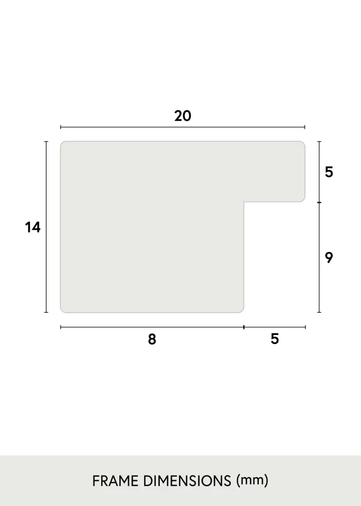 Ramă BGA Classic Akrylglas Alb 60x90 cm