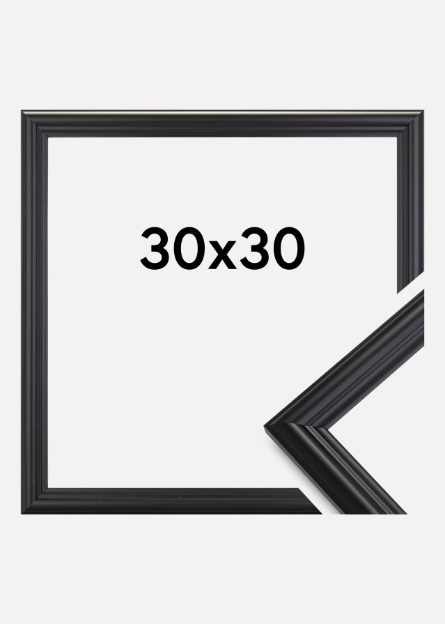 Ramă Siljan Sticlă acrilică Negru 30x30 cm