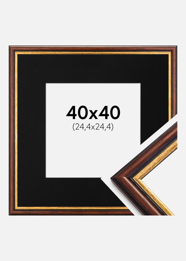 Ramă Siljan Maro 40x40 cm - Paspartu Negru 10x10 inches