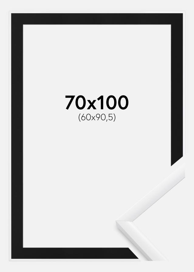 Ramă New Lifestyle Alb 70x100 cm - Paspartu Negru 61x91,5 cm