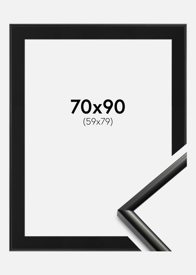 Ramă New Lifestyle Negru 70x90 cm - Paspartu Negru 60x80 cm