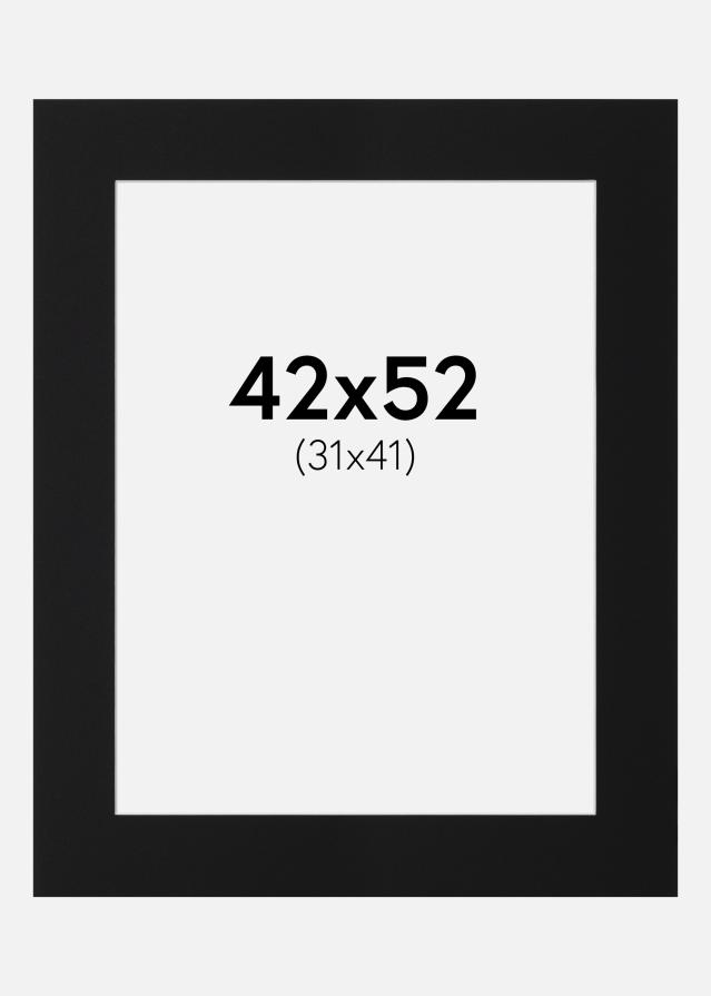 Paspartu Negru Standard (Miez Alb) 42x52 cm (31x41)