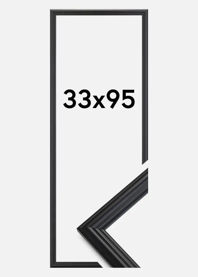 Ramă Siljan Sticlă acrilică Negru 33x95 cm