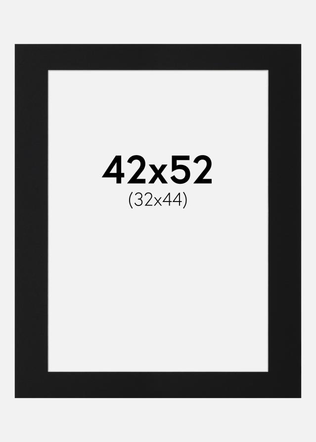 Paspartu Negru Standard (Miez Alb) 42x52 cm (32x44)