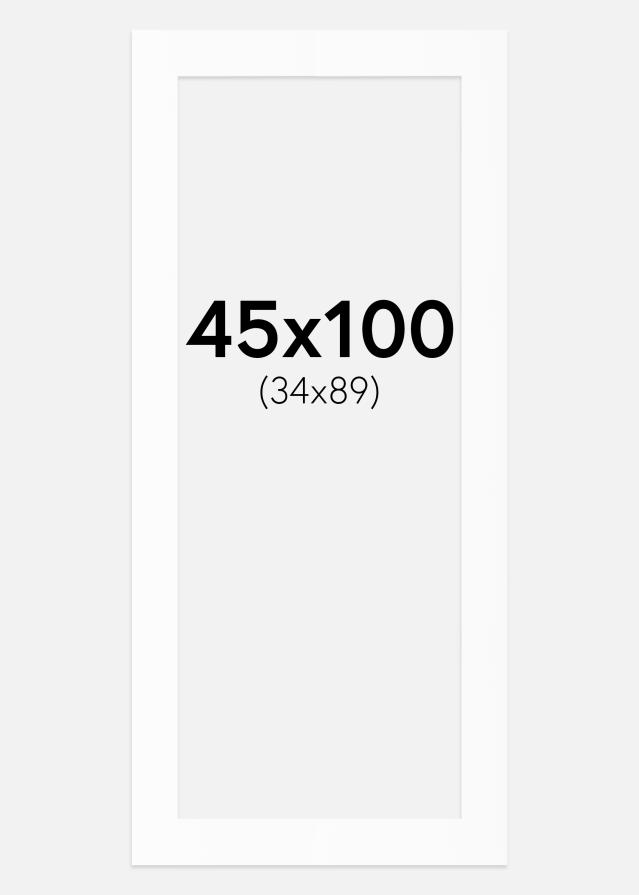 Paspartu Alb Standard (Miez Alb) 45x100 cm (34x89)