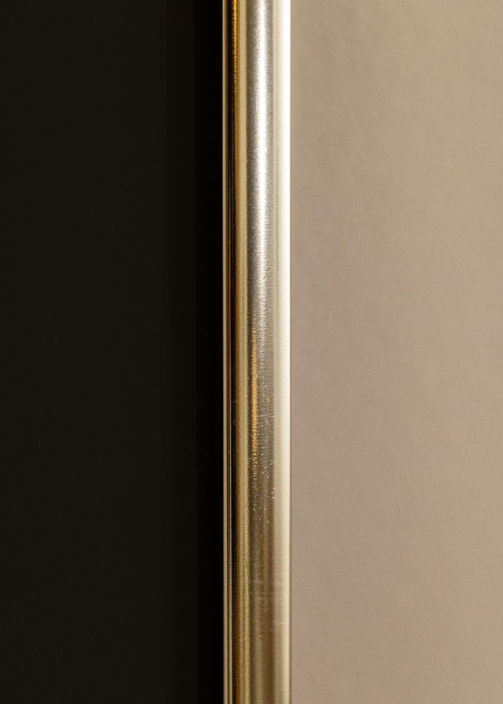 Ramă Aluminiu Auriu sidefat 70x100 cm - Paspartu Negru 62x85 cm