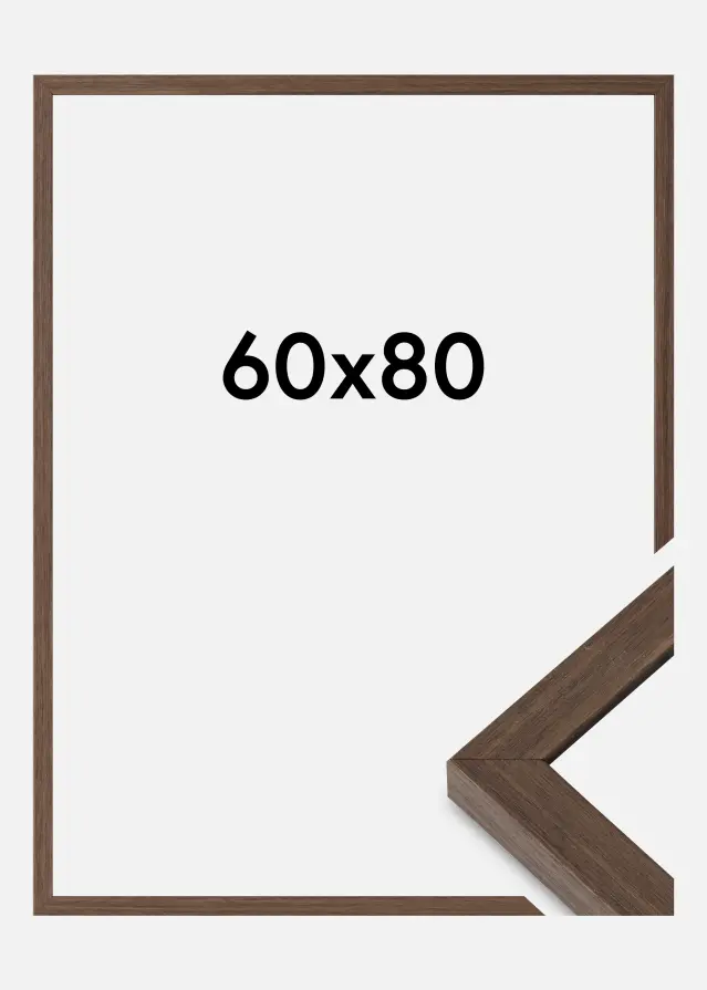 Ramă Hermes Sticlă acrilică Nuc 60x80 cm
