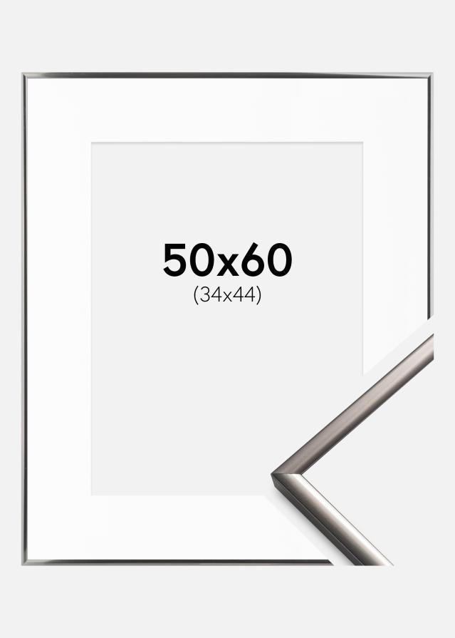 Ramă New Lifestyle Oțel 50x60 cm - Paspartu Alb 35x45 cm