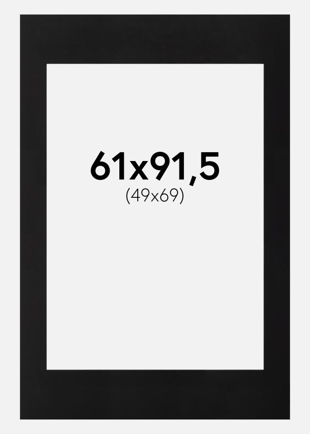 Paspartu Negru Margine neagră 61x91,5 cm (49x69)